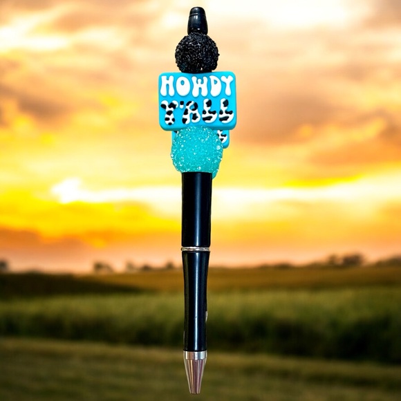 New western cow print Howdy Y’all writing pen choose one - Picture 4 of 4